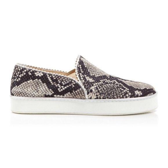 Stuart Weitzman Nugget Snake-Print Slip-On Sneaker - Picture 3 of 16